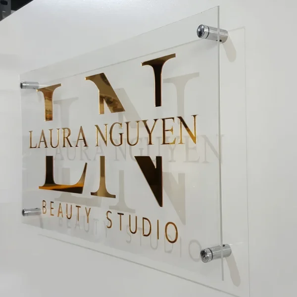Acrylic Sign Clear Base