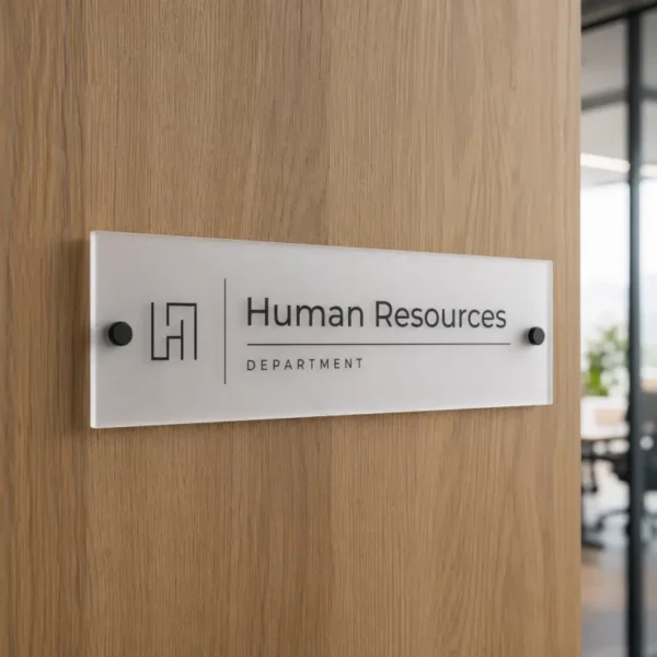 Acrylic Office Door Name Plate
