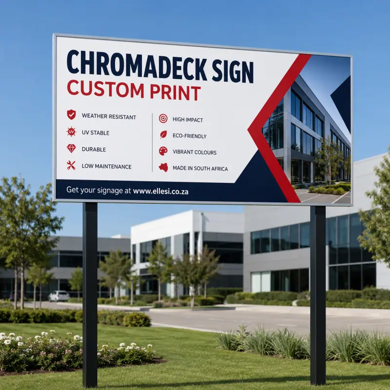 Chromadeck Sign with Frame