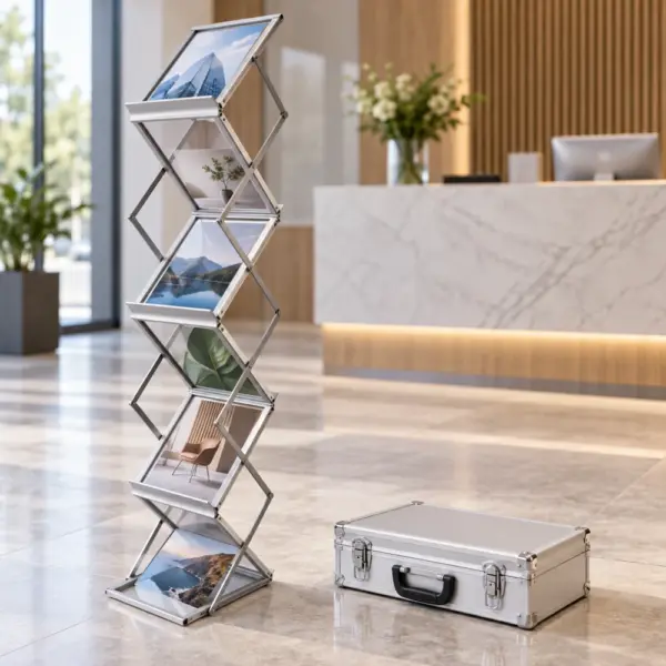 A4 Brochure Stand with 6 Pockets