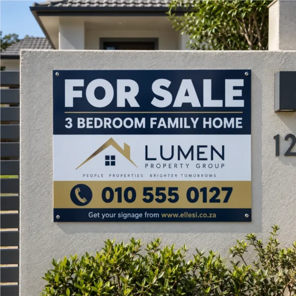 Chromadeck Real Estate Sign installed in a realistic use-case setting