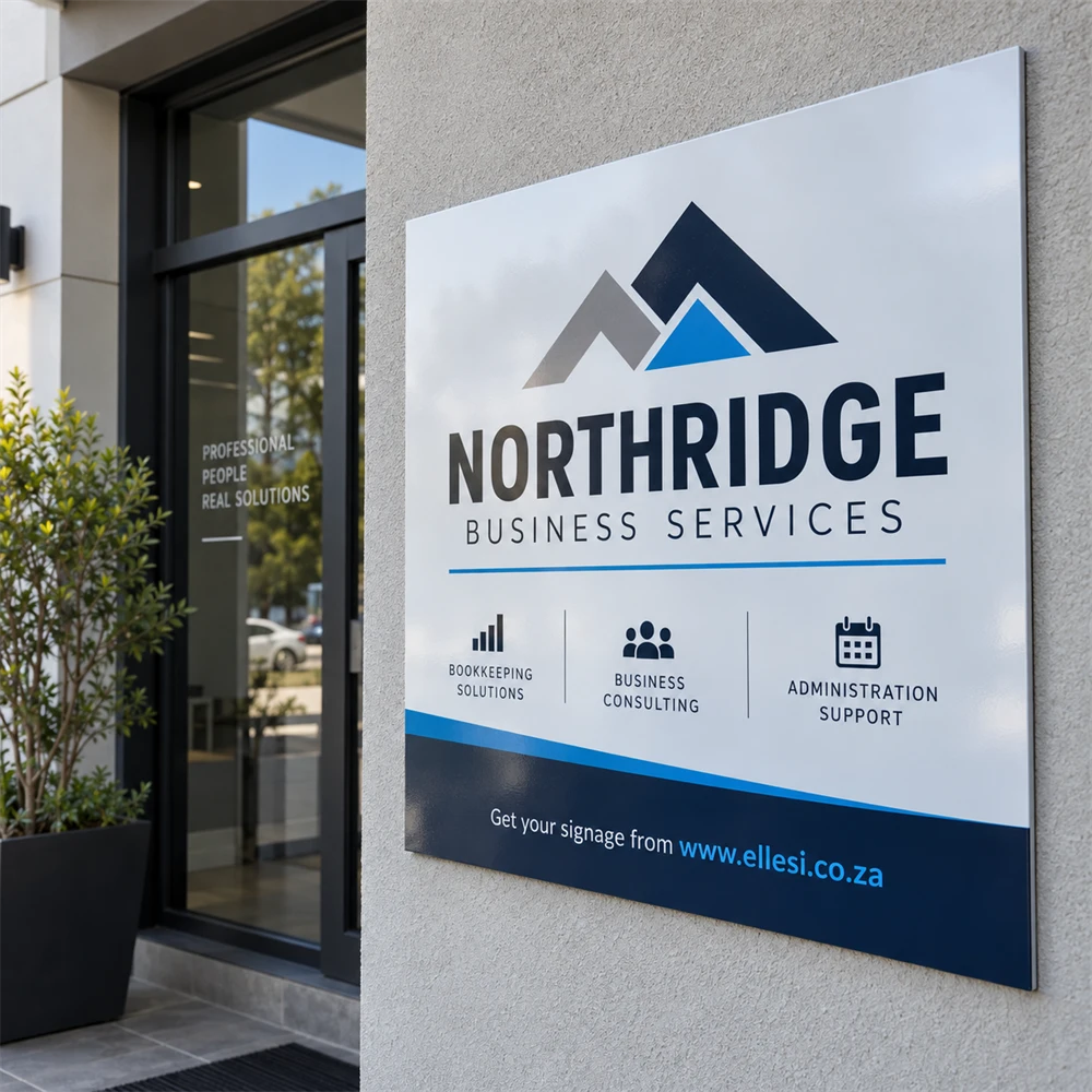 Chromadeck Business Sign Board construction and installation detail 1