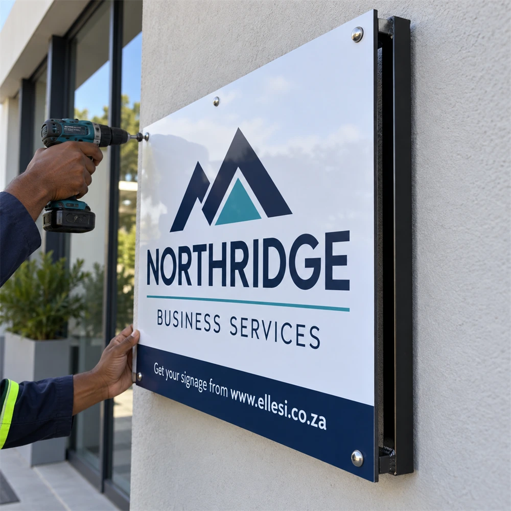 Chromadeck Business Sign Board construction and installation detail 2